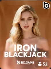 Iron Blackjack BC Game Greece game cover