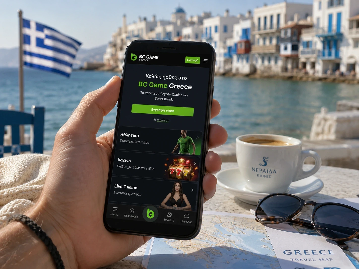 BC Game Greqi në celular