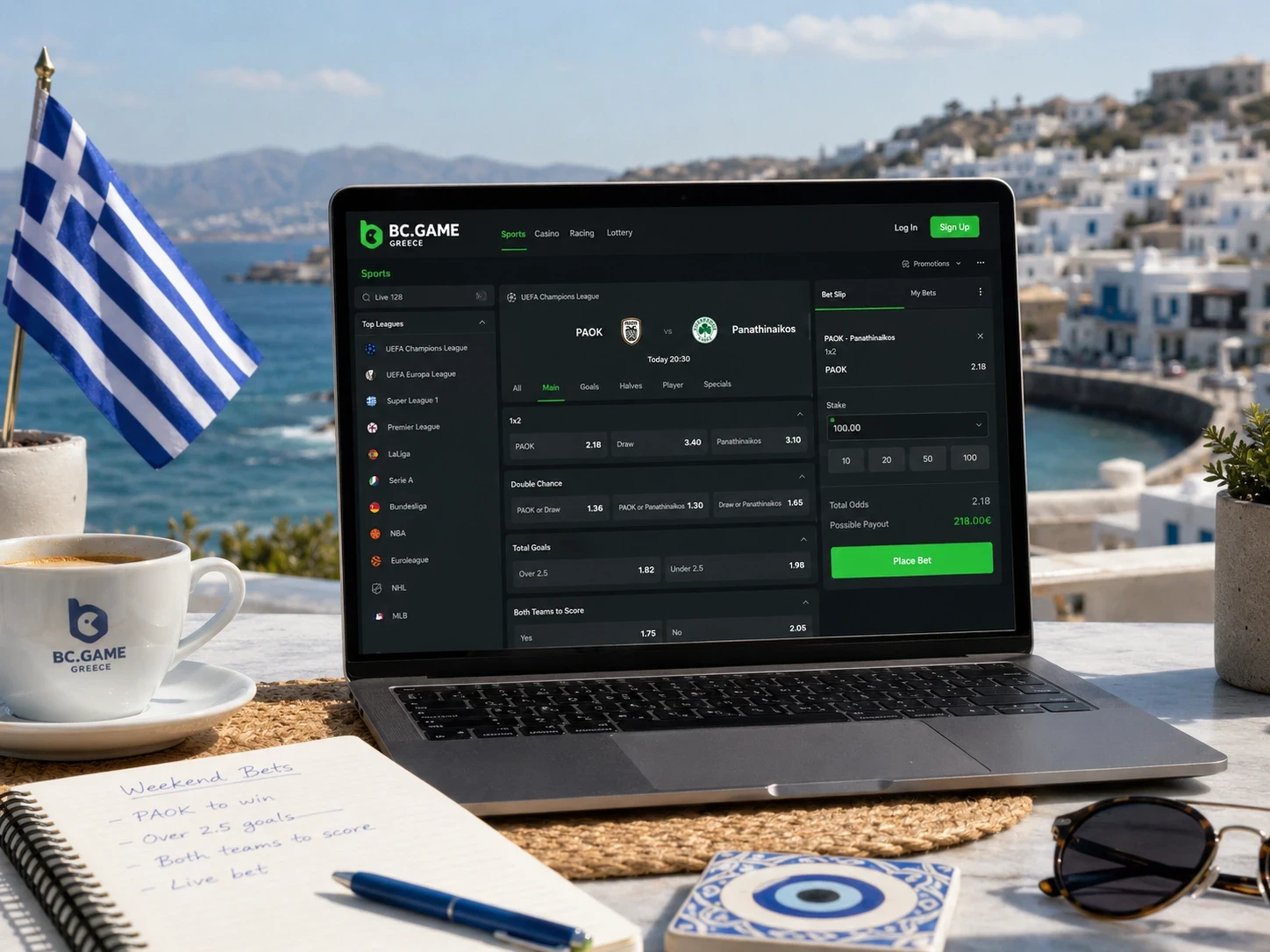 Sports betting at BC Game Greece