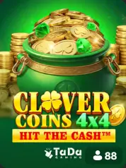 Clover Coins 4x4 Hit The Cash BC Game Greece game cover